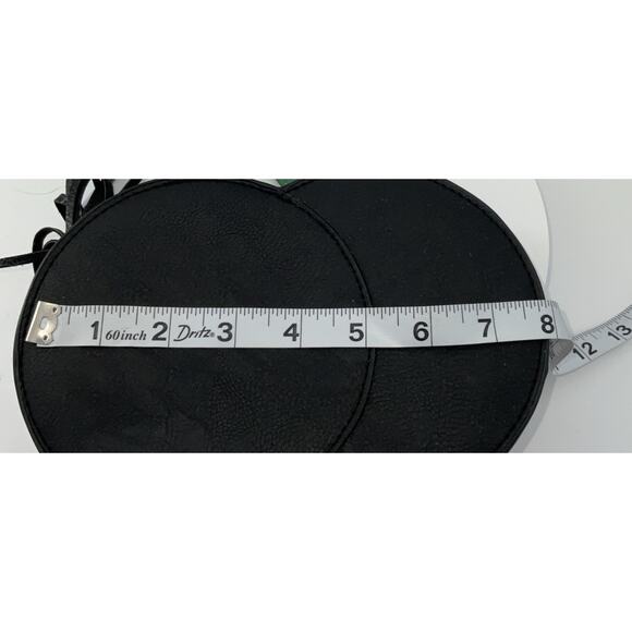 Red Cherry Shaped Vinyl Crossbody Shoulder Bag Retro Inspired - Picture 5 of 6